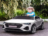 12V Kids Electric Ride-On Car, with Remote Control, Lights, Music, Horn - White T3398P348297