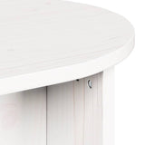Coffee Table White 80 x 39.5 x 35 cm Solid Pine wood 873542