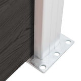 Fence Panel WPC 180x146 cm Grey 148982