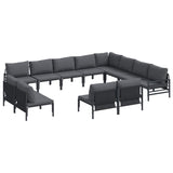 Garden Sofa Set Anthracite Steel 3379030