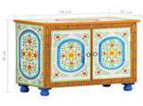 321665 Hand Painted Sideboard 70x35x60 cm Solid Mango Wood