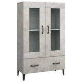 Highboard Concrete Grey 70x31x115 cm Engineered Wood 812559