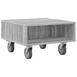 Side Table with Wheels Grey Sonoma 50.5 x 50 x 30 cm 891029