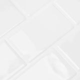 Subway Tile 20 pcs White 30.5 x 30.5 cm Polyurethane and PET 42021216