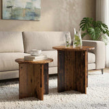Side Table Set 2 pcs Old Wood Engineered Wood 8001017