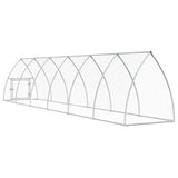 Chicken Cage Silver 600x105x120 cm Galvanised Steel 172554