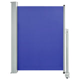 Patio Retractable Side Awning 100x300 cm Blue 48341