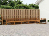 Outdoor Sofa Set 6 pcs Natural Solid Acacia Wood 3382592