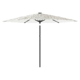 Garden Parasol with Steel Pole White 288x288x225 cm 4005108