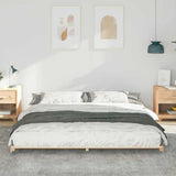 Bed Frame Brown 200 x 200 cm Solid Pine Wood 873058