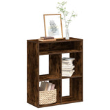 Book Cabinet Smoked Oak 66x31x80 cm Engineered Wood 860296