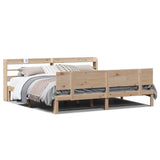 Bed Frame with Headboard without Mattress 180x200 cm Super King 3306833