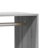 Wardrobe Grey Sonoma 77x48x102 cm Engineered Wood 840812