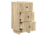 Drawer Cabinet Sonoma Oak 33 x 34.5 x 90 cm Engineered Wood 893927