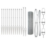 Welded Wire Fence with Spikes 25 x 0.5 m 3351949
