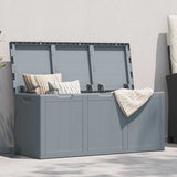 151235 Garden Storage Box 270L Grey PP Wood Look