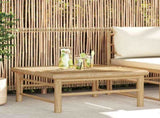 Garden Table Natural Bamboo Bamboo 65 x 65 x 30 cm Lightweight 313149