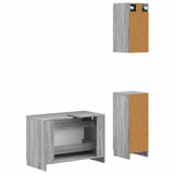 3 Piece Bathroom Cabinet Set UTRECHT Grey Sonoma 3417816