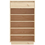 Shoe Cabinet 60x34x105 cm Solid Wood Pine 813550