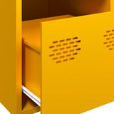 Highboard Mustard Yellow 39x35x103.5 cm Steel 851403
