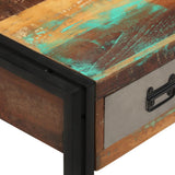 Coffee Table with 3 Drawers Solid Reclaimed Wood 100x50x35 cm 244941