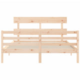 Bed Frame without Mattress 160x200 cm Solid Wood 3195101