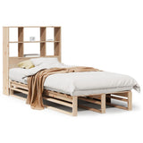 Bookcase Bed without Mattress 90x200 cm Solid Wood 3323911