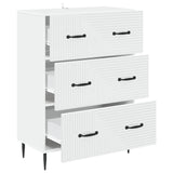 Drawer Cabinet White 66 x 34.5 x 89.5 cm Engineered Wood 894835