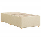 Bed Frame without Mattress Cream 100x200 cm Fabric 3284713
