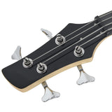 Electric Bass Guitar for Beginner with Bag Brown and Black 4/4 46" 70183
