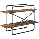 Bookshelf 2-Tier 100 x 35 x 70 cm PB Smoked Oak 8007800