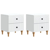 Bedside Cabinet 2 pcs White 43 x 34.5 x 48 cm Engineered Wood 894066