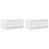TV Cabinets 2 pcs White 60x31x25.5 cm Engineered Wood 861491