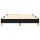 Box Spring Bed Frame Black Double Fabric 3121177