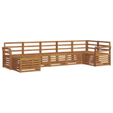 Sectional Sofa Set 7 pcs Natural Solid Acacia Wood 3375169