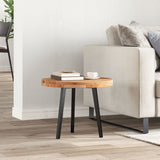 ZNTS Table Top Round Ø50x4 cm Solid Wood Acacia 4008701