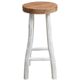 244546 Bar Stool Solid Teak Wood
