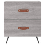 ZNTS Bedside Cabinets 2 pcs Grey Sonoma 40x35x47.5 cm Engineered Wood 827257