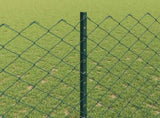 Chain Link Fence with Post 10 x 1.4 m PVC-Coated Steel 3336242