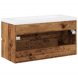 Sink Cabinet with Built-in Basin Old Wood 3328925