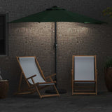 Garden Parasol Green 294 x 150 x 224 cm Polyester and Steel 42003268