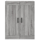 Wall Mounted Cabinet Grey Sonoma 69.5x34x90 cm Engineered Wood 830386