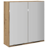Bathroom Mirror Cabinet Artisan Oak 64x20x66.5 cm Engineered Wood 856941