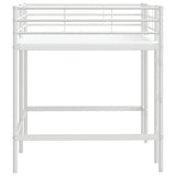 Kids'Loft Bed Frame White 90 x 200 cm Steel 42020769