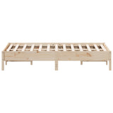 Bed Frame without Mattress 120x200 cm Solid Wood Pine 842702