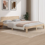 Bed Frame without Mattress Solid Wood Pine 160x200cm 810505