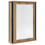 Bathroom Mirror Cabinet Artisan Oak 42x12x60 cm Engineered Wood 862230