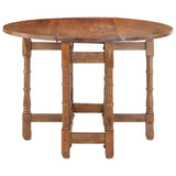 Dining Table Round 110x76 cm Solid Mango Wood 321701