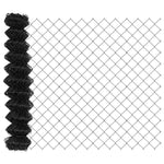 Chain Link Fence Grey 10 x 1 m Steel 42004810