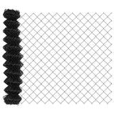 Chain Link Fence Grey 10 x 1 m Steel 42004810